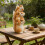 Statue d'écureuil pivotante, décorations de jardin, Figurines-1 7