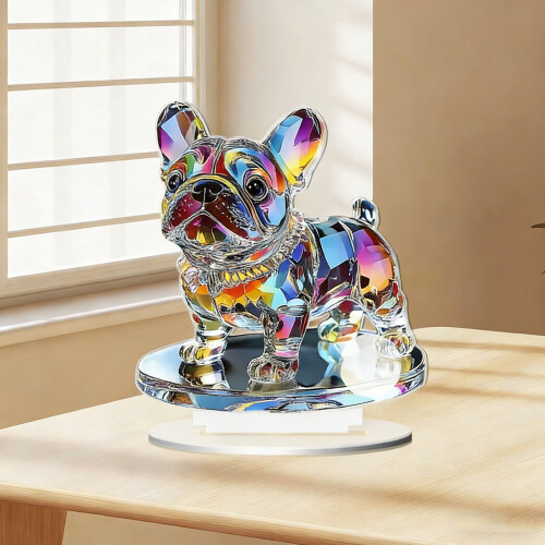 Figurine animale acrylique plate 2D élégante pour les décors-3 0 2