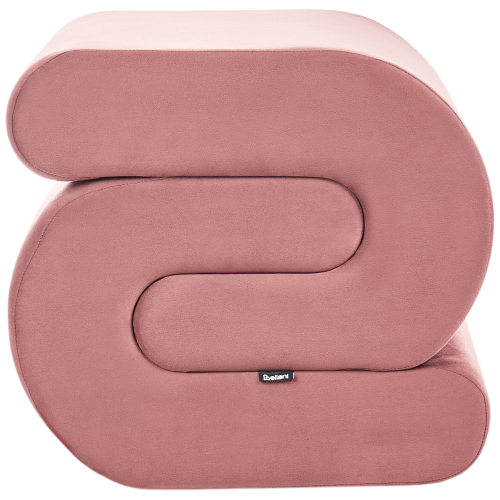 Beliani Pouffe ARCADIA Velvet Pink 2