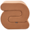 Beliani Pouffe ARCADIA Velvet Golden Brown 4