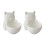 Plastic Kitten Shape Planter Holder Storage Bucket-White 1