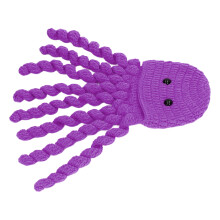Baby gestrickter Oktopus-Mütze Handgemacht Süßes Tier-Foto-Accessoire für den Alltag Lila