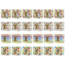 Pack of 24 Holiday Themed Window Gift Boxes Easter Rabbit Random