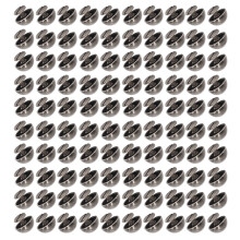 100 Sets 10mm Silver Gray Mushroom Rivets Round Head for Punk Clothes & Shoes
