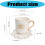 Ceramic Coffee Cup and Hand Shape Saucer Set Turkish-Black 4