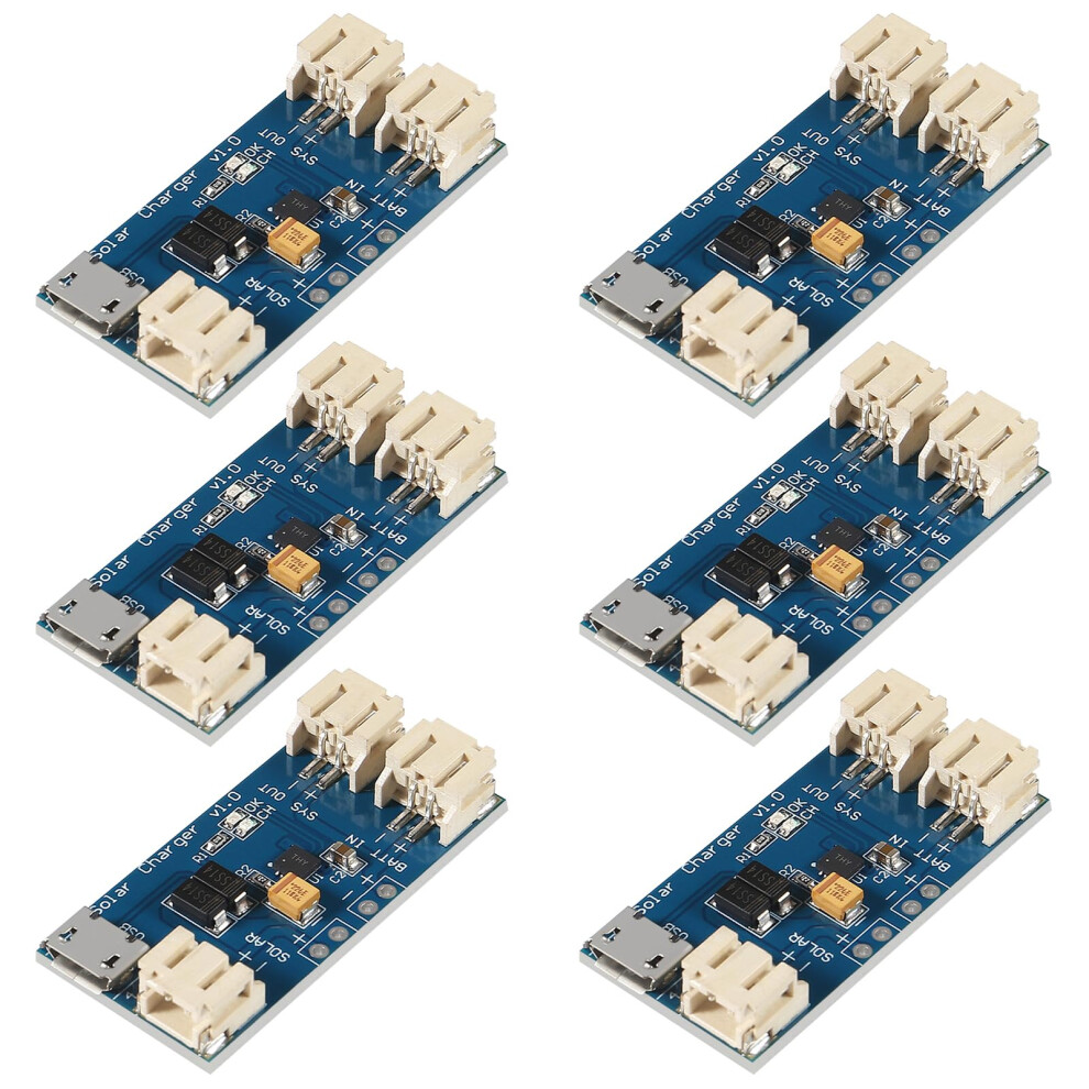 Cn3065 Solar Lipo Charger Board 6Pcs Efficient Micro Usb Lithium Battery Charging Module 9455672875950