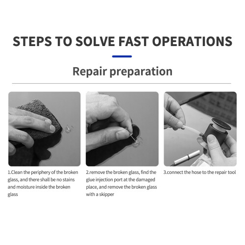Car Windshield Repair Kit for Cracks & Chips – Complete Repair Tool Set 2