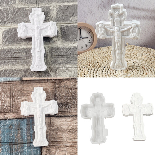Large Crosses Shaped Silicone Mould for Soap Candle Crafting 1