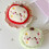 Miniature Plush Apples Design Holder Storage Pouch For-Green 7