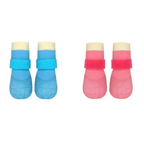 Chaussures imperméables pour chiens, antidérapantes,-Rose L 1