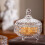 Clear Glass Snacks Holder With Thick Nonslip Bottom Candy Fruit 5