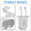 2 Pieces Toilet tanks Cleaner Tablet-White Plastic version 2