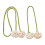 Curtain Tiebacks Decorative Window Curtain Holdback-Cream White 2