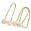 Embrasses de rideaux décoratives, rétro, fleurs, boucles-Violet 3