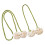 Curtain Tiebacks Decorative Window Curtain Holdback-Cream White 4