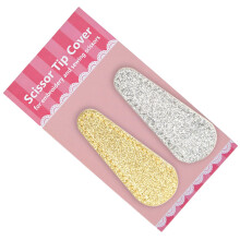 Portable Leather Scissors Case For Easy Carrying-golden silver