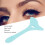 Reusable Silicone Eyeliner Winged Aid Tool Blue, Multifunctional Drawing Stencil 8