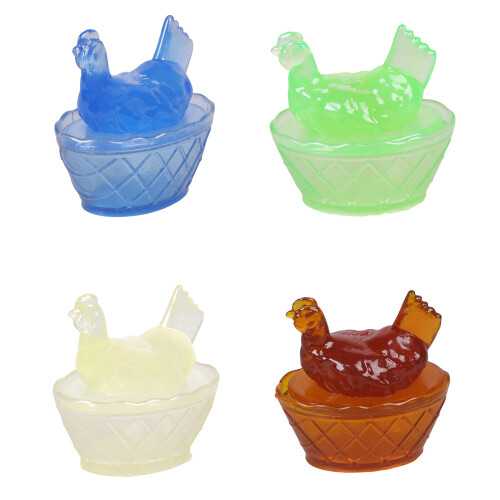 Resin Chicken Shape Candy Dish,Retro Candy Bowl with-Yellow 1