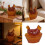 Resin Chicken Shape Candy Dish,Retro Candy Bowl with-Yellow 3