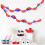 10Pcs Stitched Crepe Paper Streamers Independence Day Ceiling 2