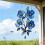 Tentures de vitrail 2D en acrylique, paons/fleurs,-5A 5