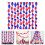 10Pcs Stitched Crepe Paper Streamers Independence Day Ceiling 3