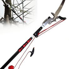 Telescopic Pole Saw 5.4m with Tree Pruning Shears, Extendable 2 in 1 Cutting Tool for Reach Branches