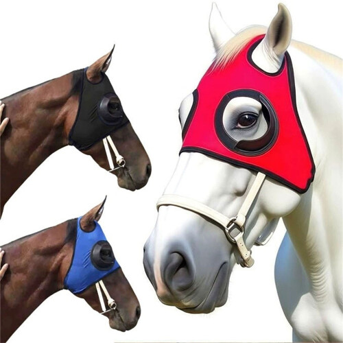 Durability Horse Cycling Eye Shield Protective Equestrian-Red 2