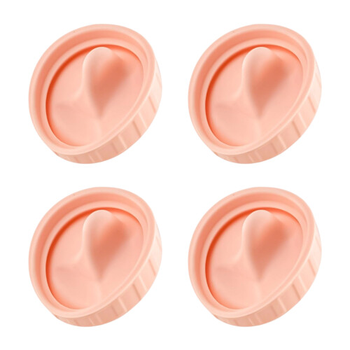 Bagues d'étanchéité de remplacement en Silicone, 4-rose clair