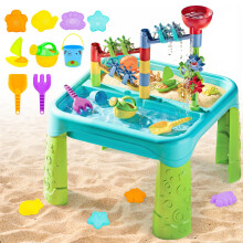 Sand & Water Table 3 in 1 Creativity Toy For Children Garden Toys Play Tray Activity Table Water Play Sandbox Kids Outdoor Sand &Water Play Table