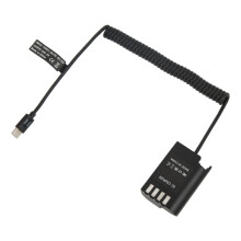 DMW DCC17 DC-liitin tyypin C ja DMW BLK22 -valeakun virtalähde, tukee QC PD:tä, yhteensopiva Lumix S5 DCS5 DCS5K GH5M2 GH6 -digikameran kanssa