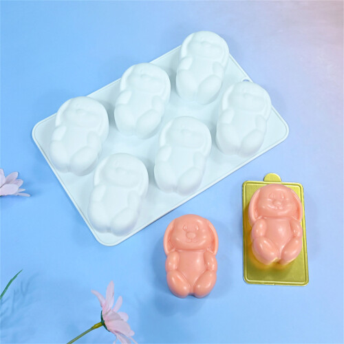 Rabbits Shape Silicone Baking Tray Cake Moulds Dessert Molds 1