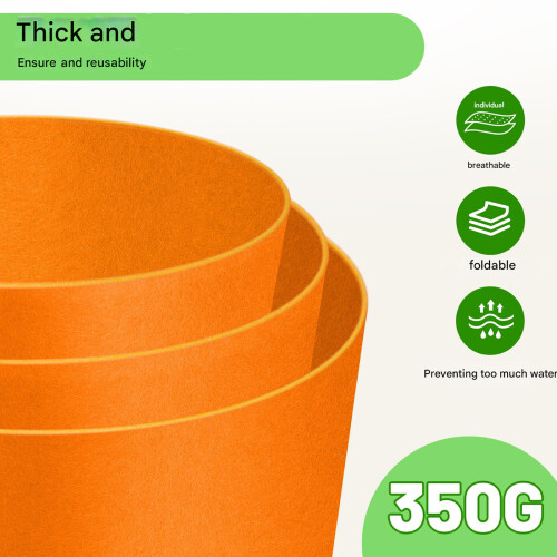 Ensemble de 6 pots de fleurs non tissés durables avec-5 gallons 2