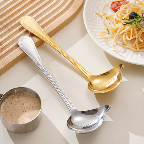Practical Stainless Steels Drizzles Spoon Small Ladle Set of 2 1