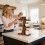 Practical Wooden Kitchen Shelf 3 Layer Storage Unit For 7