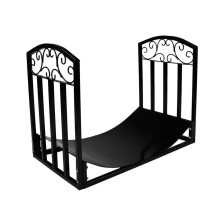 Heavy Duty Firewood Rack with Tool Holder, Indoor Outdoor Elevated Log Storage for Fireplace