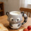 Artistic Animal Design Ceramic Mug Raccoons Shape Drinking 2