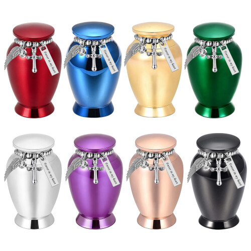 Pet Memorial Keepsakes Urn Small Size Elegant Cremation-Black 1