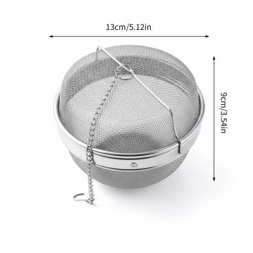 Boule d'infuseur polyvalente en acier antirouille 304, pour 2