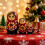 Veritable Russian Stacking Dolls Colorful Sunflowers Designs 5 7