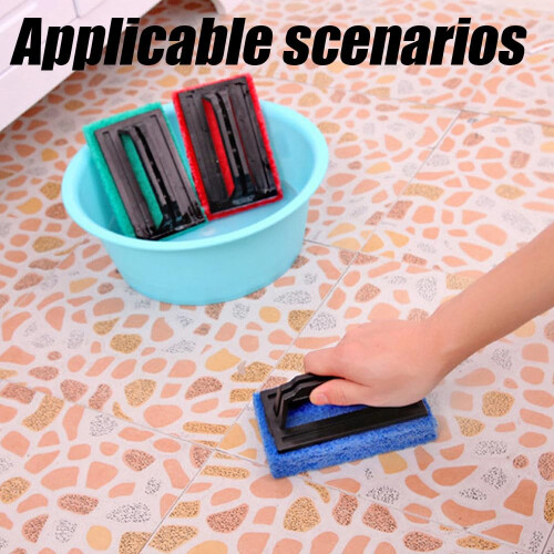 Pool Scrub Brush 3 Pack with Ergonomic Grip, Scratch for Pool Tile, Bathroom and Kitchen 2
