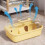 Safe Nontoxic Plastic Double Level Hamster Cage Easy-Yellow 5