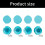 Pack of 4 Universal Condiment Bottle Cap for Various-Blue 2