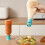 Pack of 4 Universal Condiment Bottle Cap for Various-Blue 4