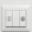 Waterproof Light Switchs Label Sticker Clear Transparent-White 6