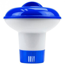 5 Inch Floating Pool Chlorine Dispenser with Corrosion Resistant Build and Even Tablet Distribution