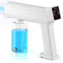 Disinfectant Fogger Machine Nano Steam Gun with Blue Light, Cordless Rechargeable 300ml Sprayer