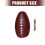 Practical American Football Shaped Automatic Press Plastic-2 4