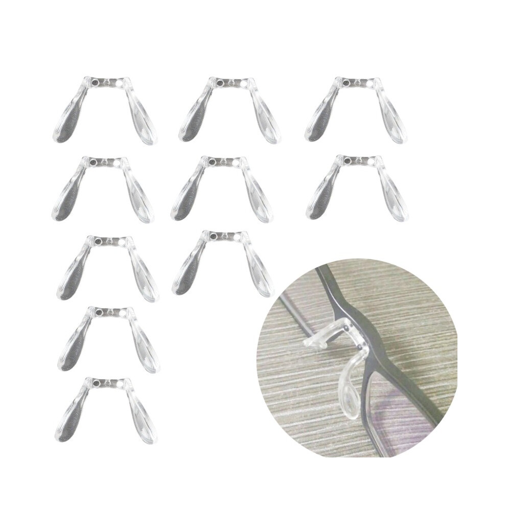 Inf U Shaped Nose Protection Nose Pad For Glasses Dual Holes 10-Pack