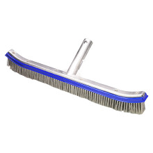Swimming Pool Brush Heavy Duty with Stiff Bristles for Wall and Floor Cleaning, Type 3 Blue